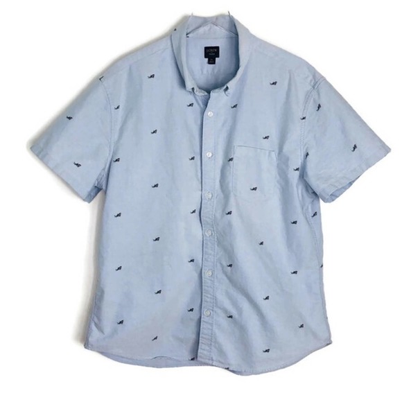 J. Crew Factory Other - J. Crew Factory Men’s XL Flex Short Sleeve Button Down Shirt Sharks